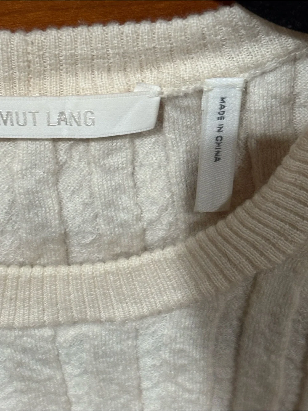 Helmut Lang short sleeve sweater